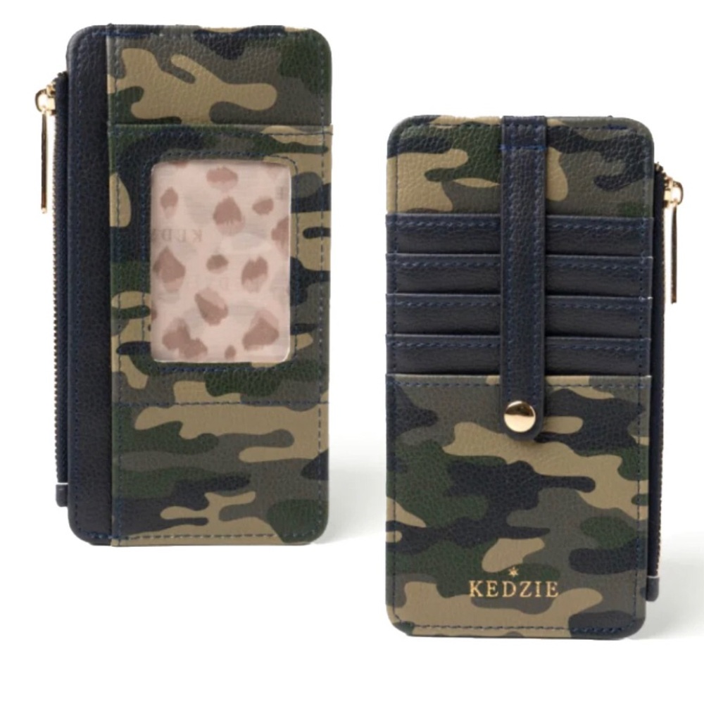Kedzie Camouflage Card Holder Wallet NWOT